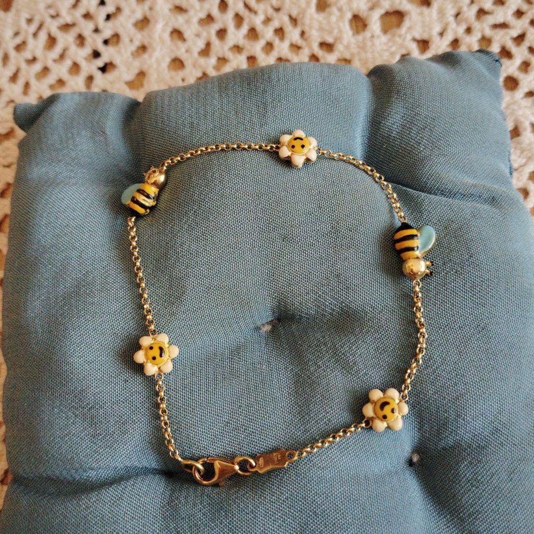 ポンテヴェキオ♡レア名品蜂はちお花ブレスレット♡値下げ不可