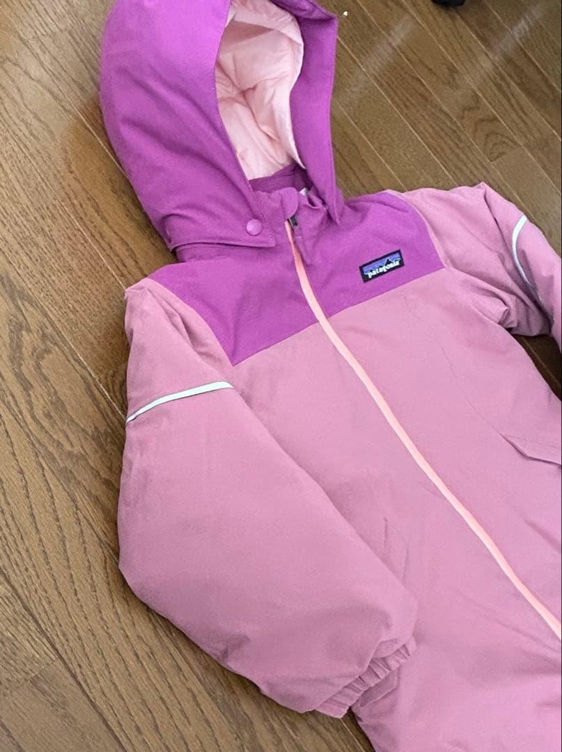 美品⭐︎patagonia スノーウェア オールインワン ツナギ ピンク 5T