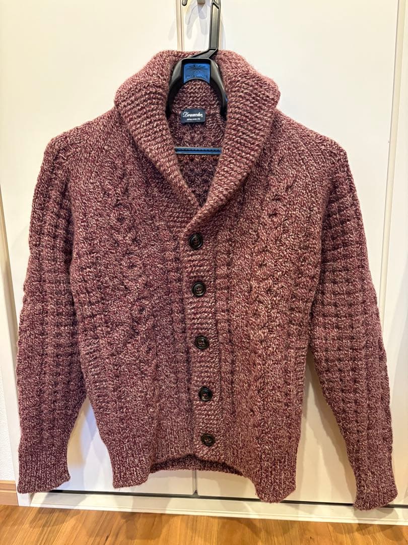 Drumohr ケーブルニットカーディガン