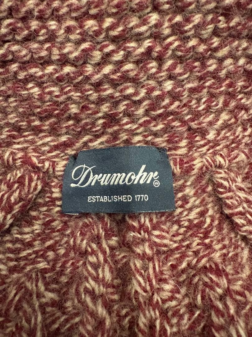 Drumohr ケーブルニットカーディガン