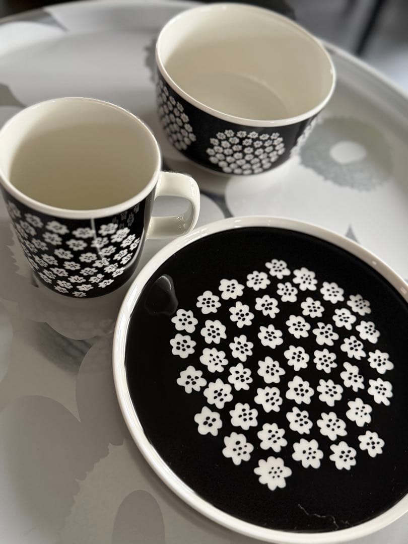 廃盤　貴重　マリメッコ　プケッティ　3点セット　ブラック