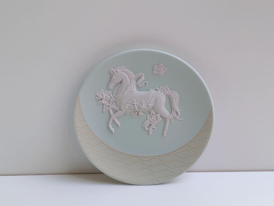 完売品✩ウェッジウッド　ジャスパー　干支トレイ　2026年馬