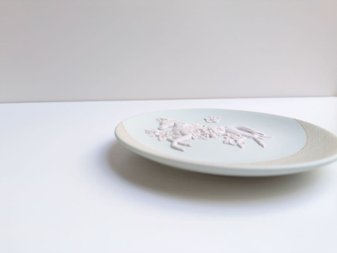 完売品✩ウェッジウッド　ジャスパー　干支トレイ　2026年馬