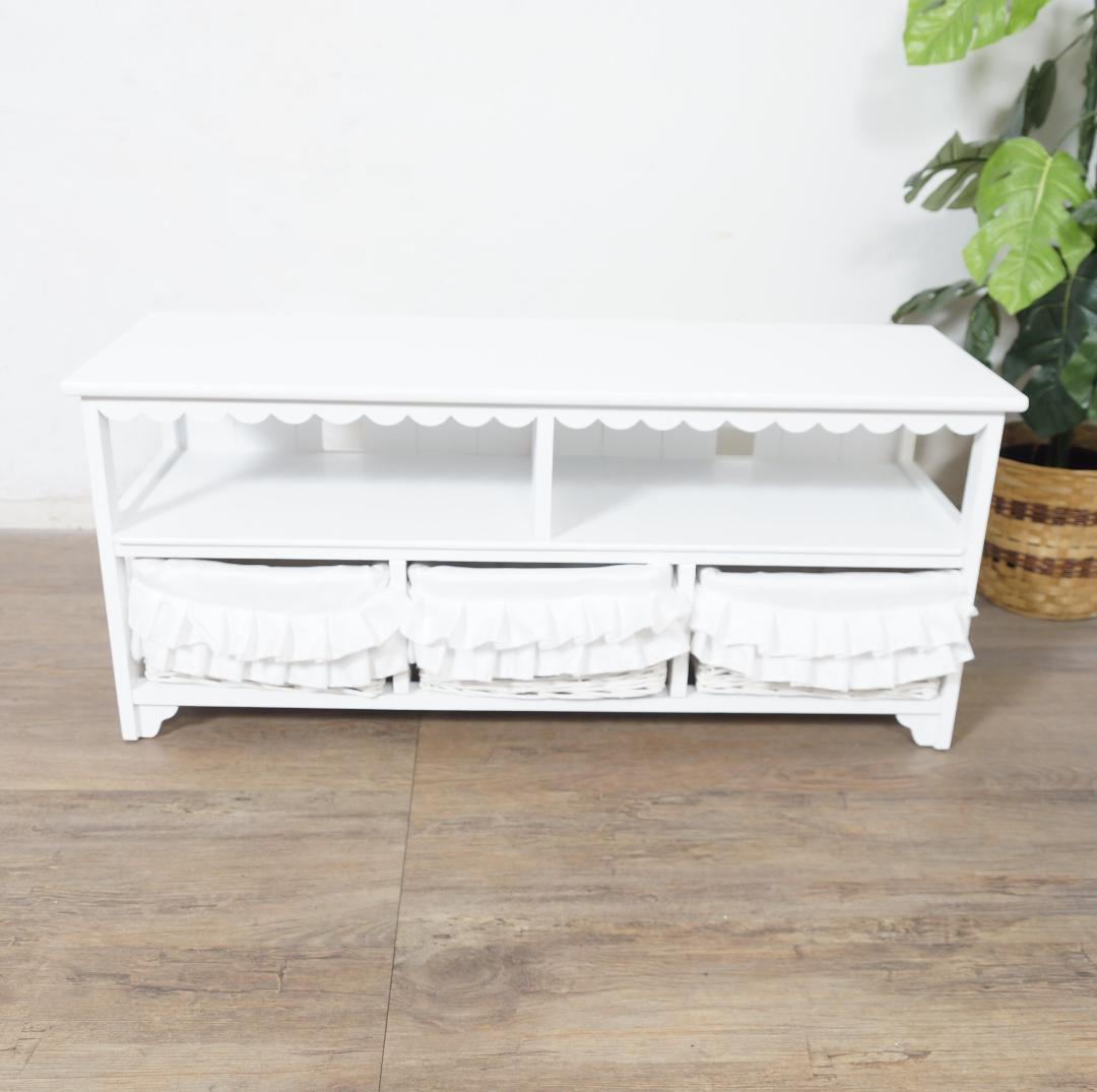 みーこ♡　　テレビボード　テレビ台　幅　100　バスケット3個