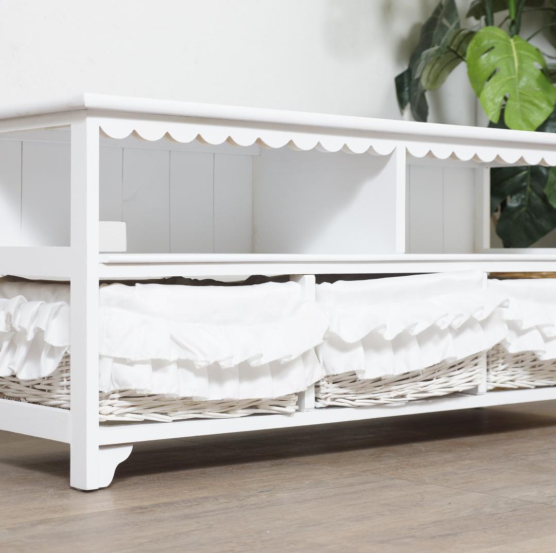 みーこ♡　　テレビボード　テレビ台　幅　100　バスケット3個