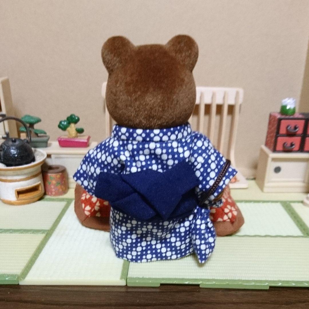 シルバニアファミリー☆初期くまさん用着物、巾着のセット♪