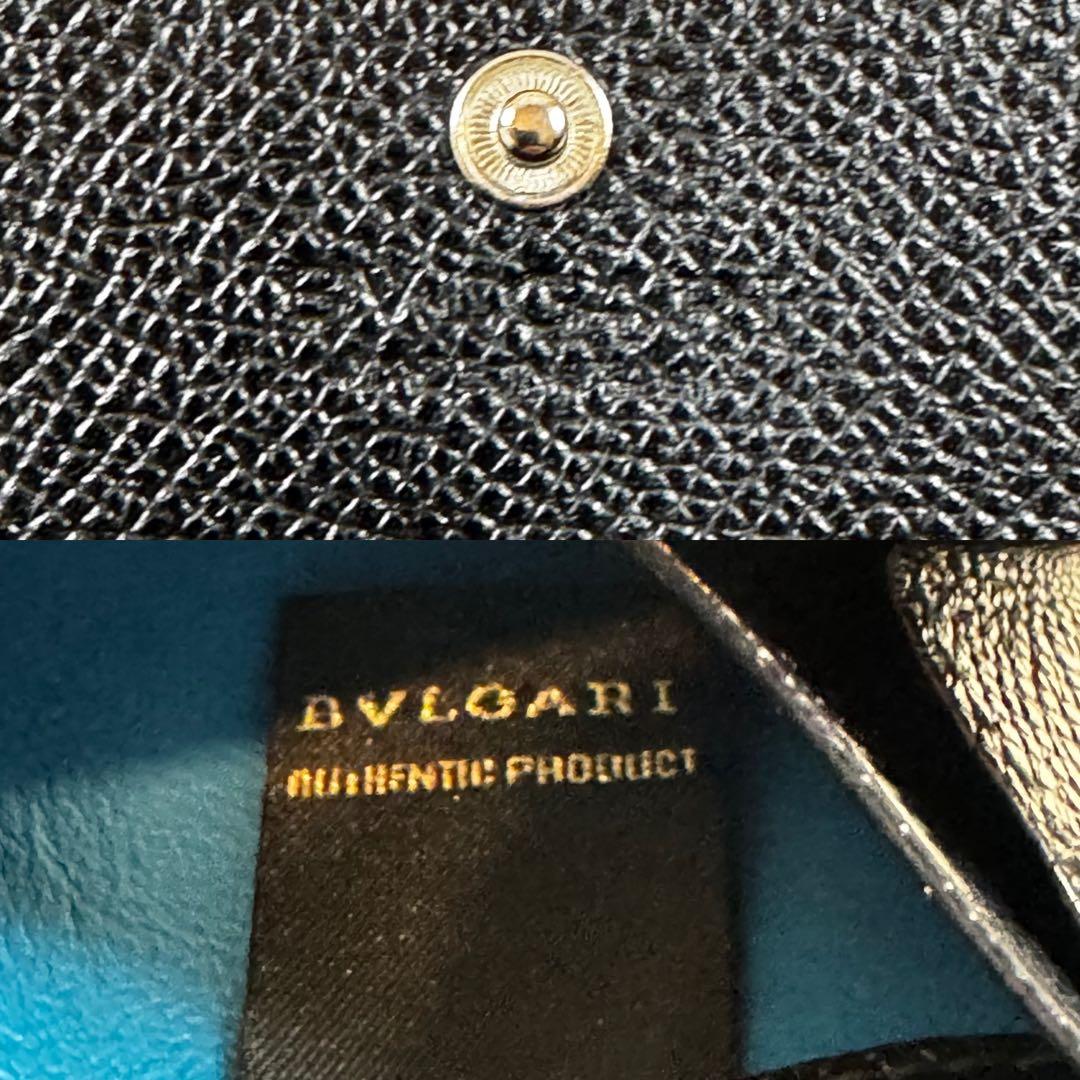 大人気✨ブルガリマン　ケース　サークルロゴ　レザー　黒　カードケース