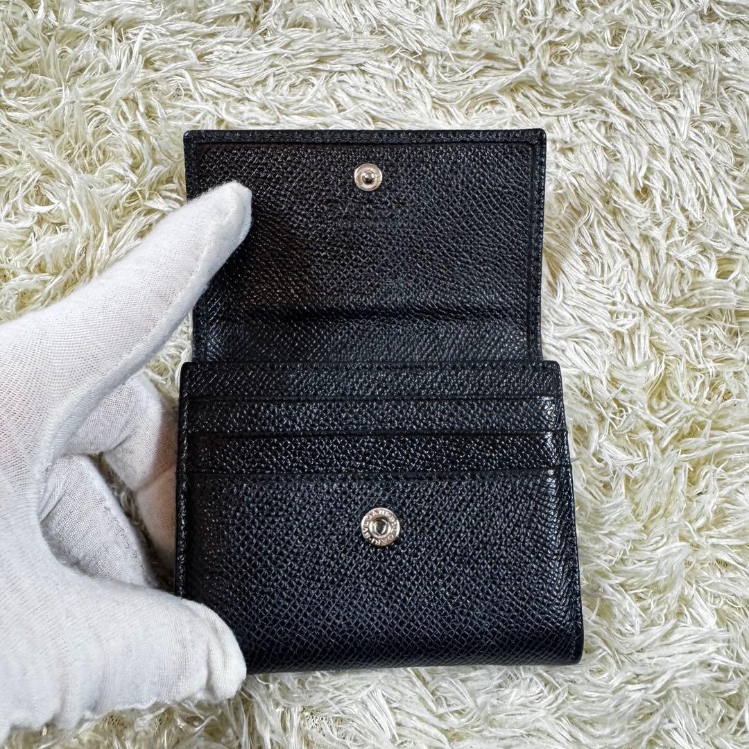 大人気✨ブルガリマン　ケース　サークルロゴ　レザー　黒　カードケース