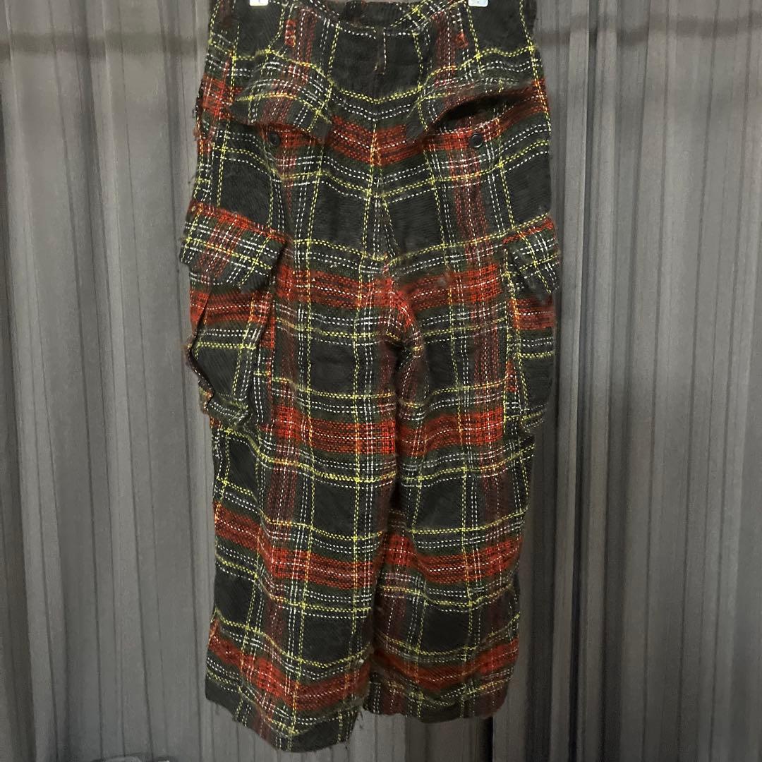 needles Wool Shaggy Plaid チェック　ヒザデル