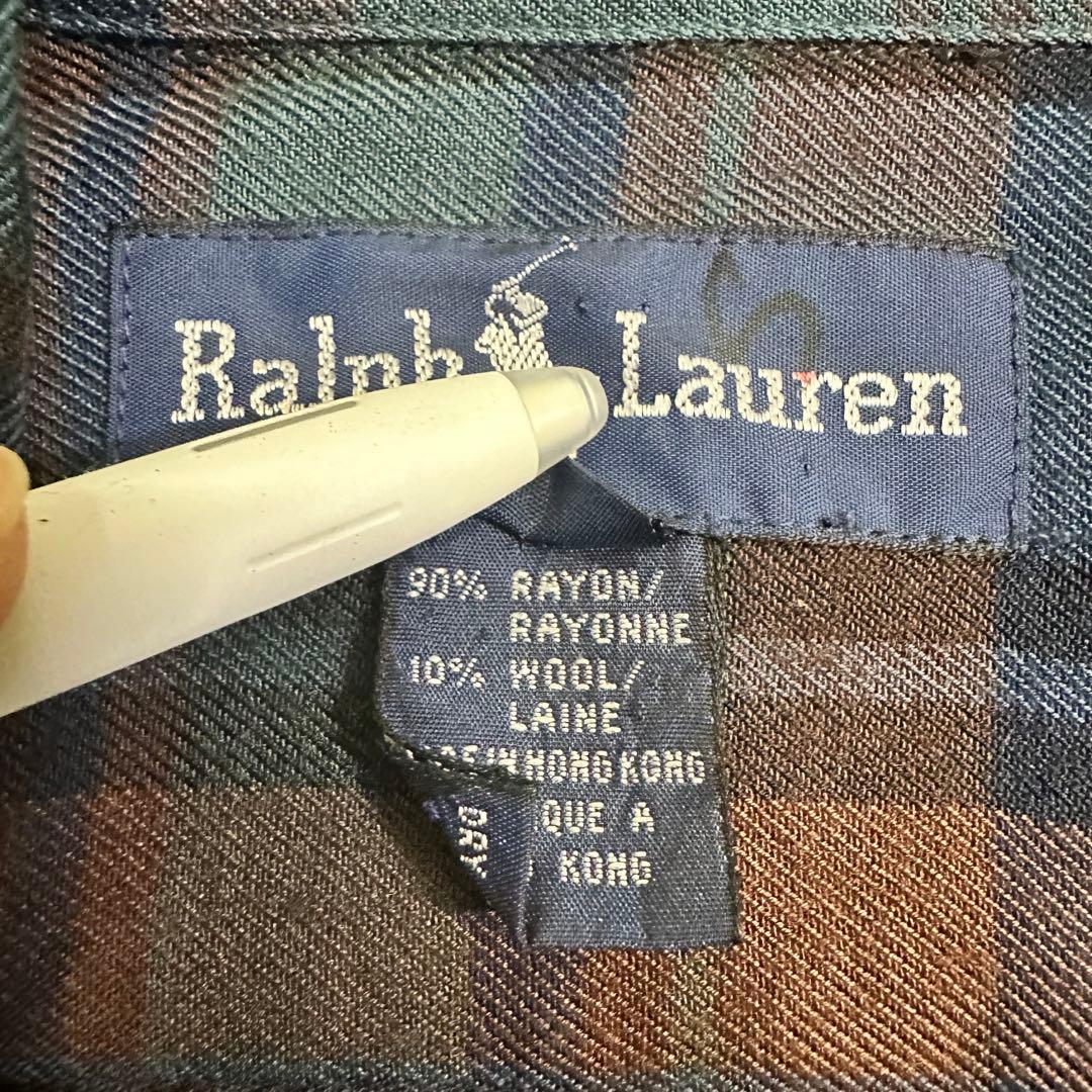 90s Polo Ralph Lauren 【レーヨン 開襟シャツ】