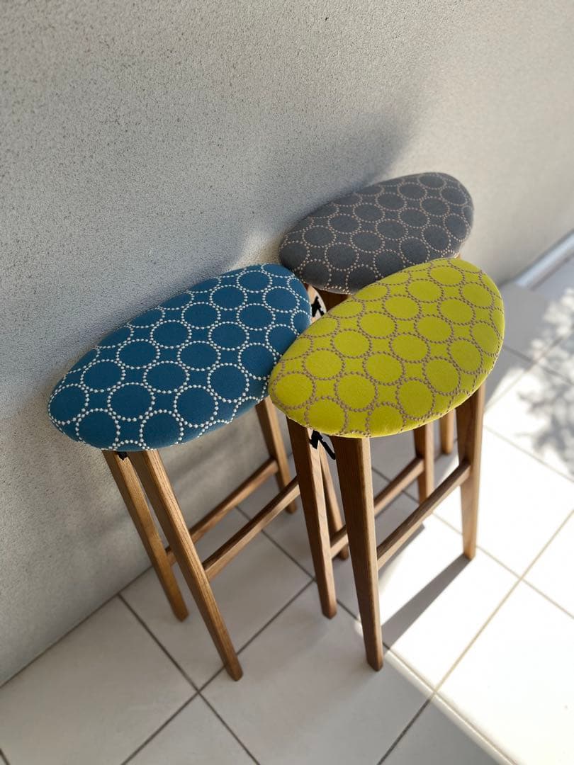 ミナペルホネン タンバリン dop グレー 折りたたみ式 ハイスツール