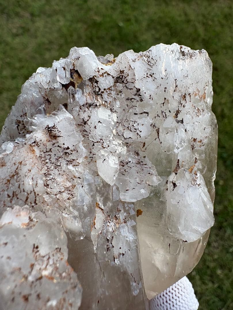 【匿名発送】クル渓谷産 ライトスモーキー水晶（セルフヒールド）