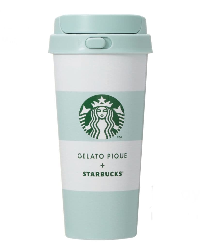 gelato pique ボーダーステンレスTOGOボトル ミントグリーン