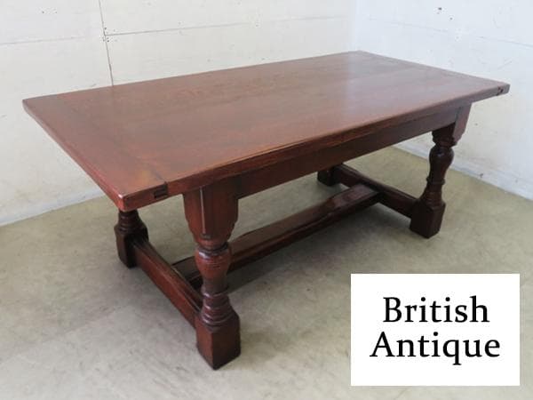 美品■ロイズ・アンティークス■ビッグオーク■ダイニングテーブル■オーク無垢材