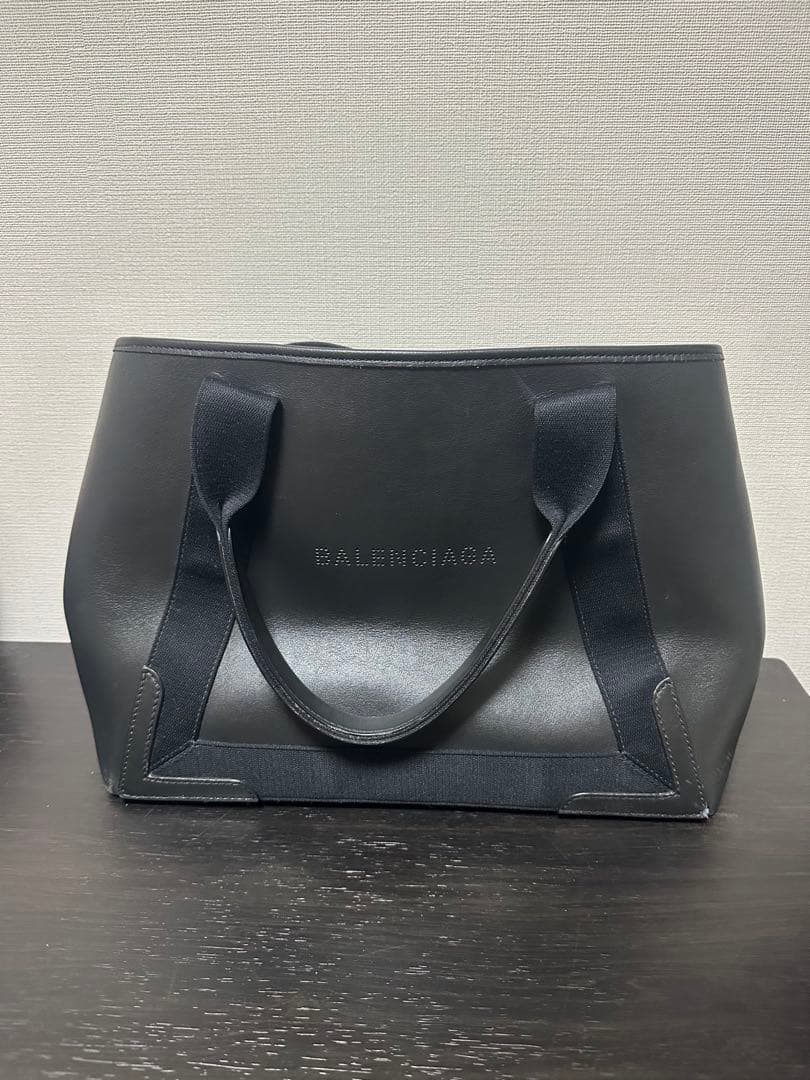 【 BALENCIAGA】バレンシアガ レザー トート バッグ ブラック