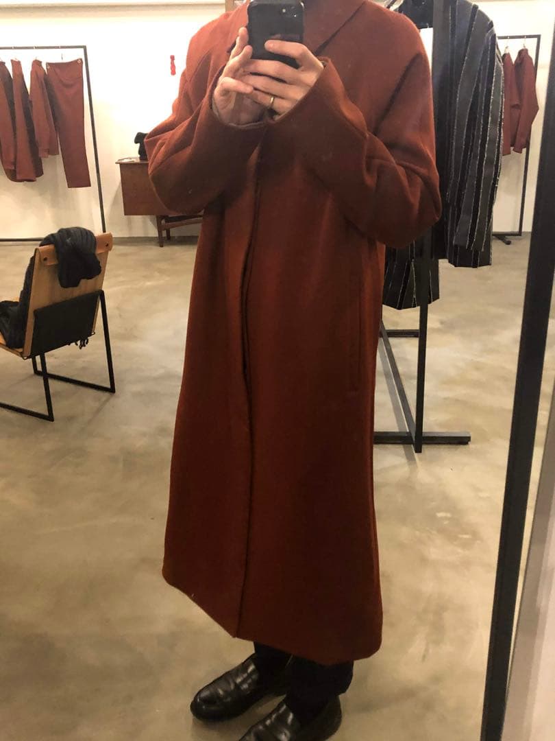 ジャケット・アウター OmarAfridi RAGLAN LONG COAT 20AW RED