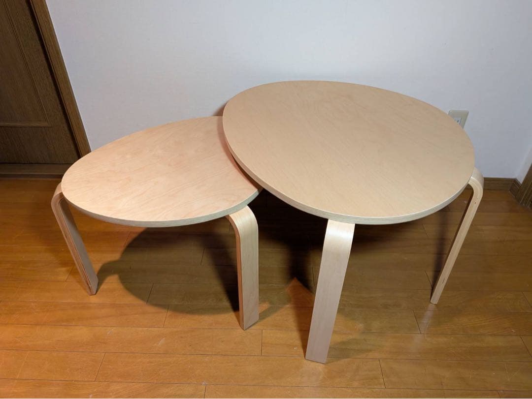 ■送料込■IKEA スヴァルスタ ネストテーブル ローテーブル机デスク 木製家具