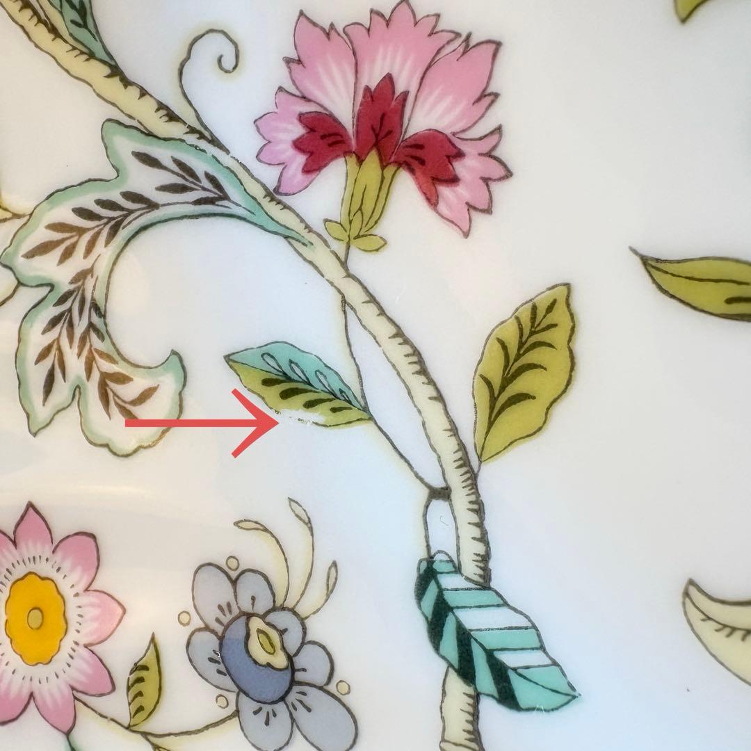 【美品】ハドンホール　グリーン　23cm 皿 ６枚セット ミントン