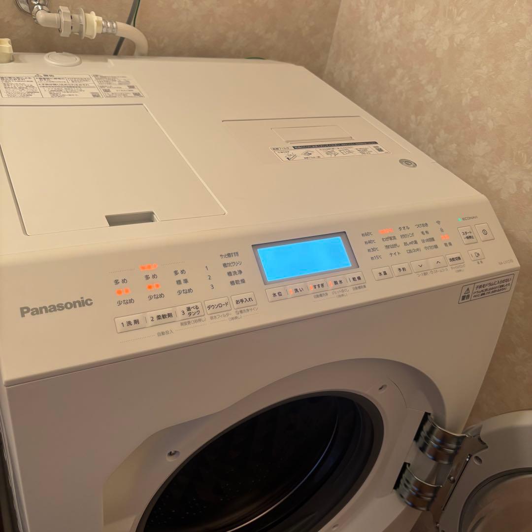 25年式　Panasonic ドラム式洗濯機　NA-LX127DR-W