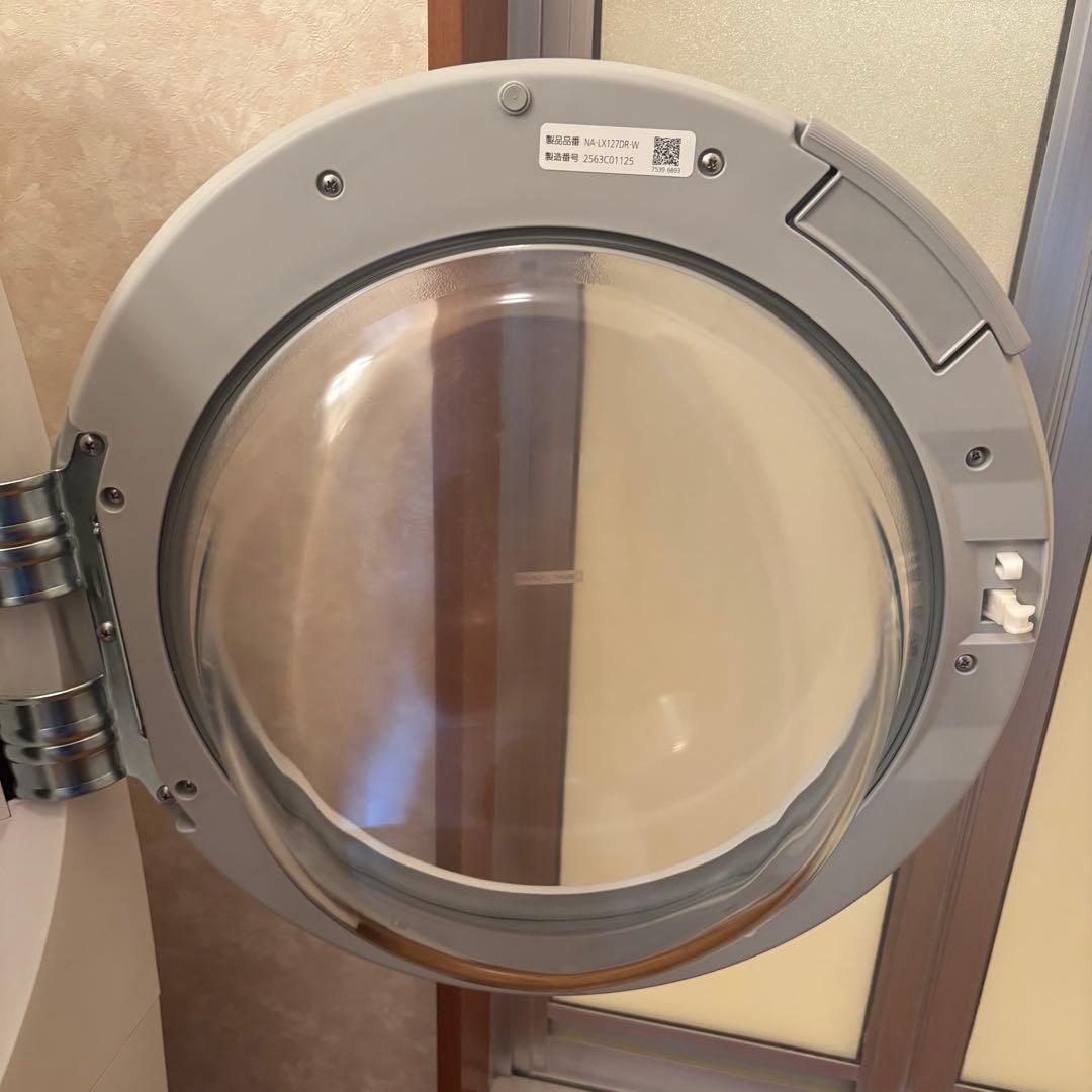 25年式　Panasonic ドラム式洗濯機　NA-LX127DR-W