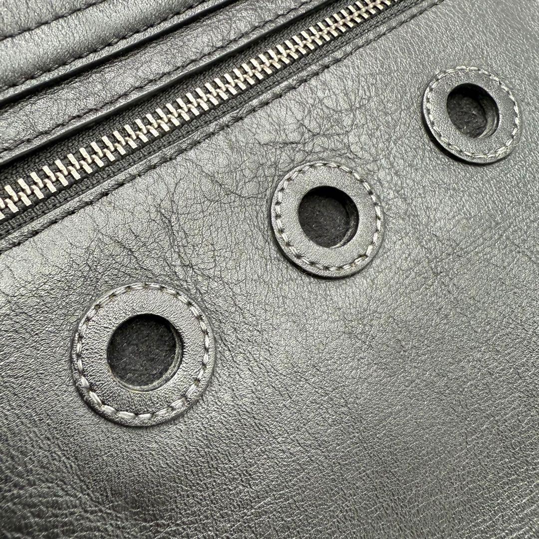 dunhill ダンヒル ショルダーバッグ レザー フラップ クロスボディ 黒