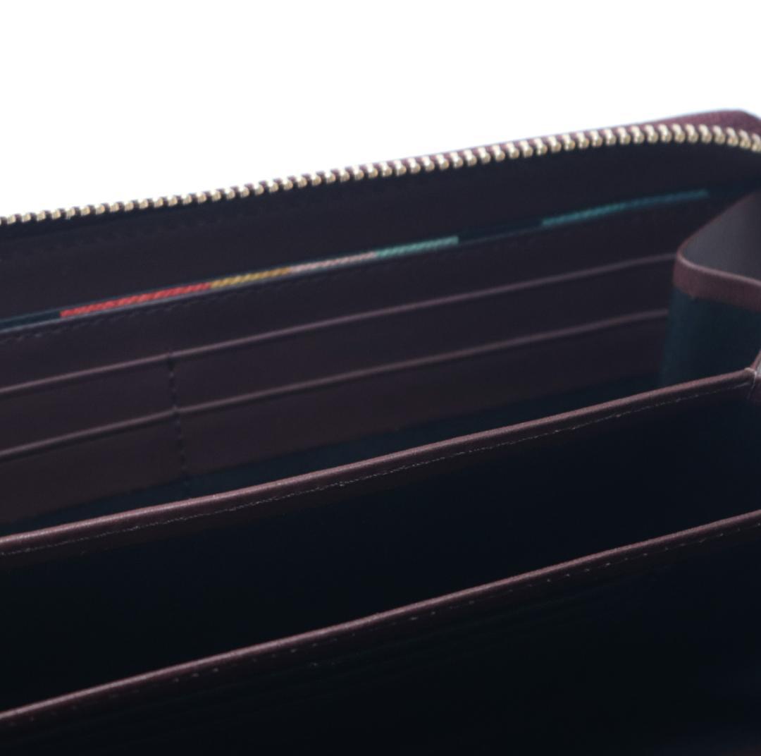 33,000円新品【ポールスミス】ステッチハイライト ラウンドジップ 長財布