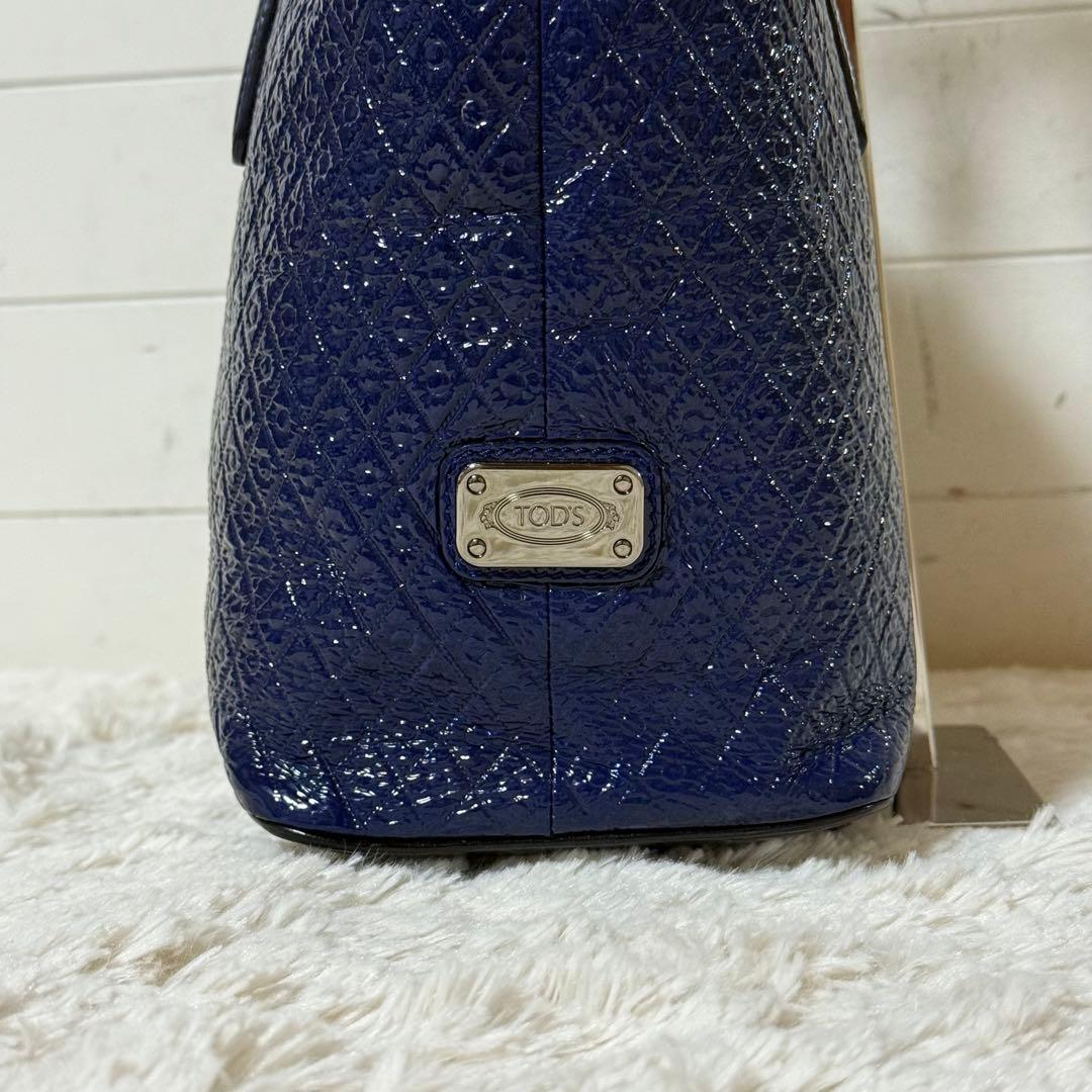 ⭐️極美品⭐️　TOD's　トッズ　2way　ハンドバッグ　トート　ネイビーブルー
