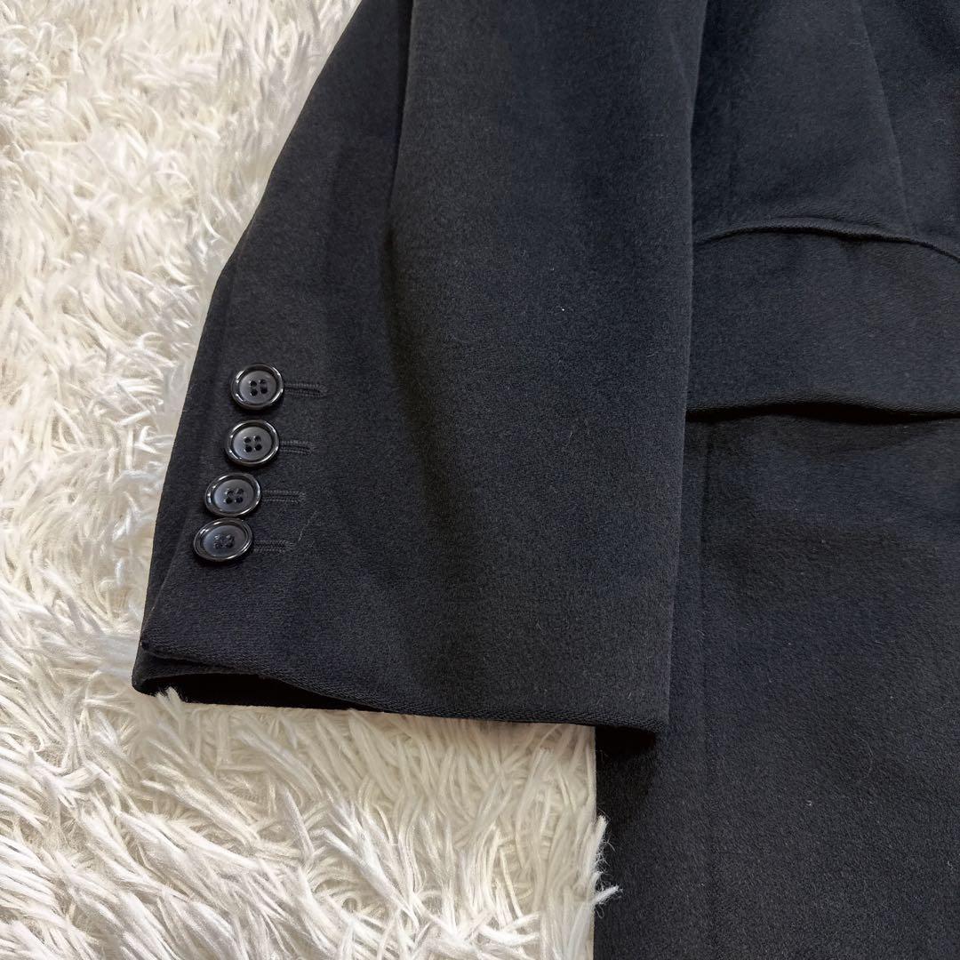 【美品】GARNIER チェスターコート カシミヤ100% ブラック L