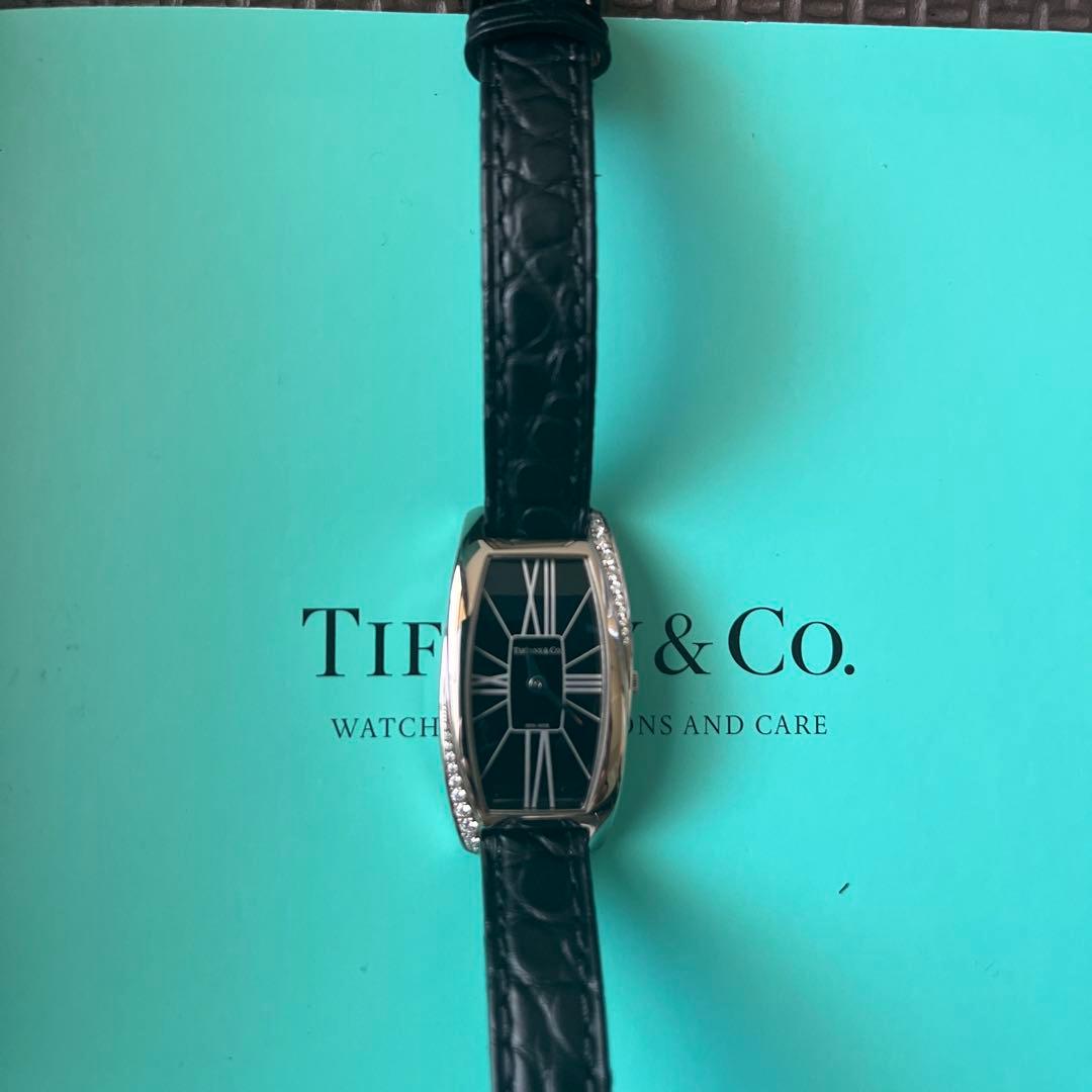 TIFFANY&Co. ジェメア スモール K18WG ダイヤベゼル クォーツ