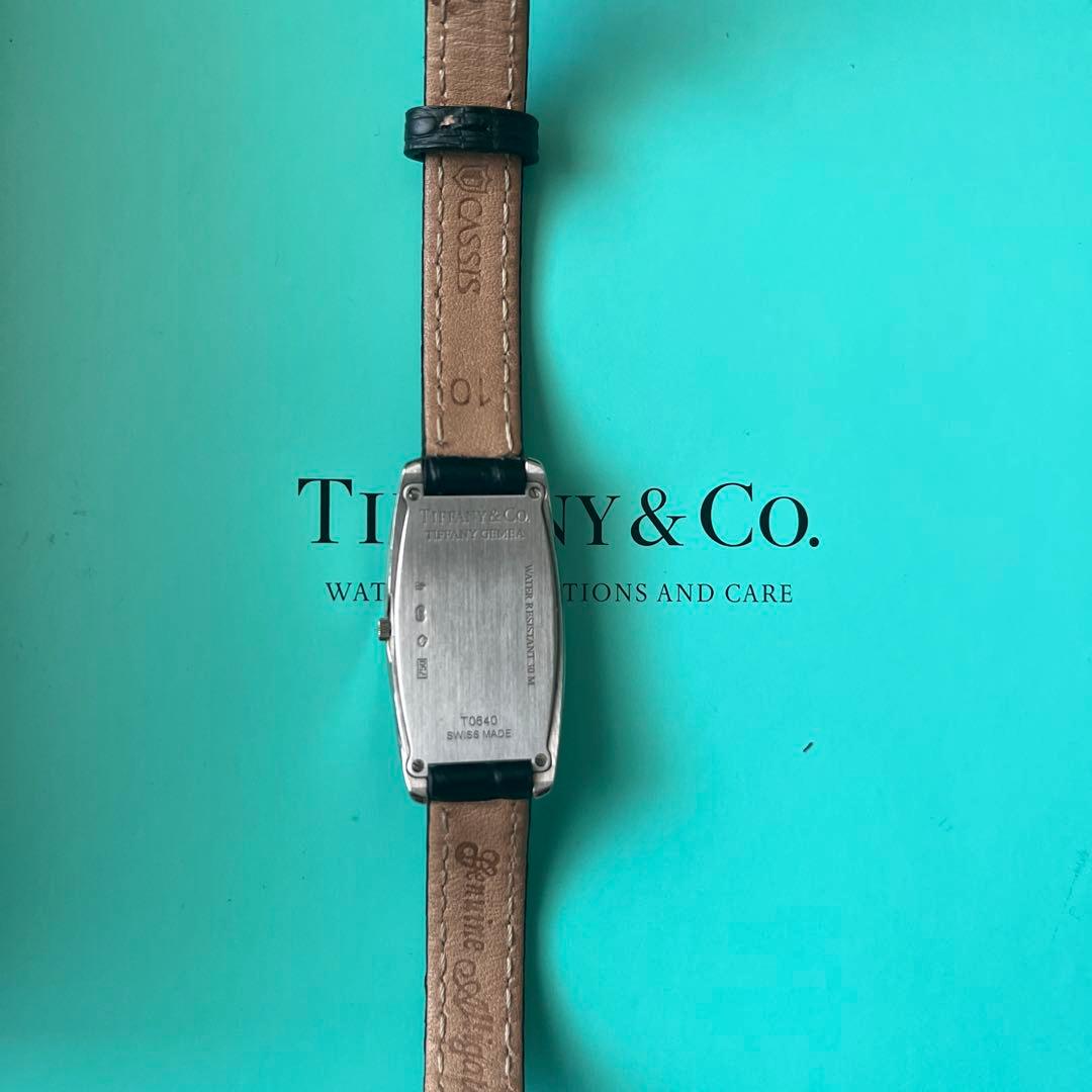 TIFFANY&Co. ジェメア スモール K18WG ダイヤベゼル クォーツ