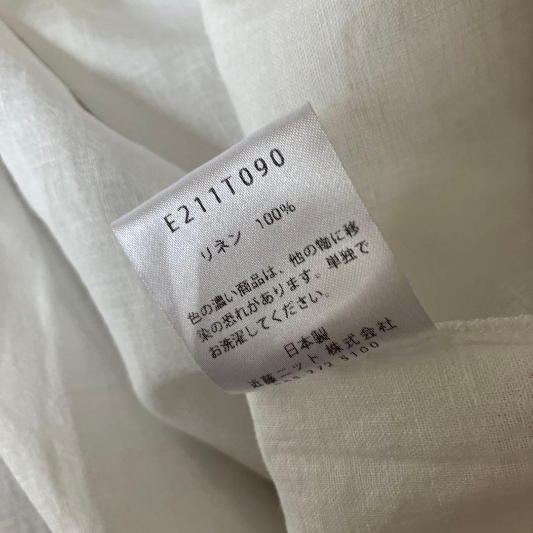 【美品】evam eva ウォーターリネンプルオーバー 中川政七商店　えみおわす