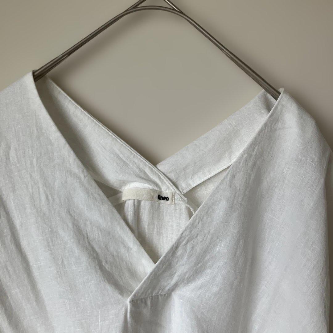 【美品】evam eva ウォーターリネンプルオーバー 中川政七商店　えみおわす