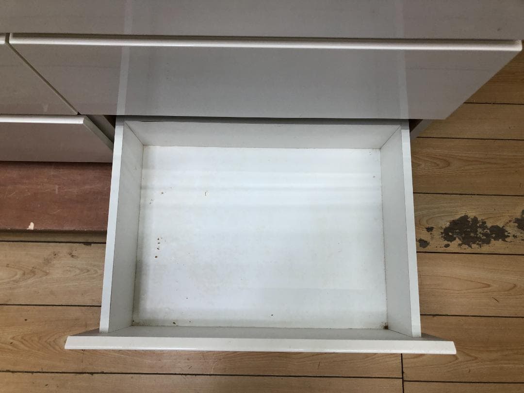 ニトリ ローチェスト クエス　ホワイトウォッシュ 140cm幅　250428-4