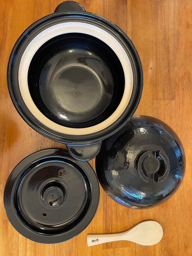 ［長谷園］かまどさん　土鍋　三合炊き