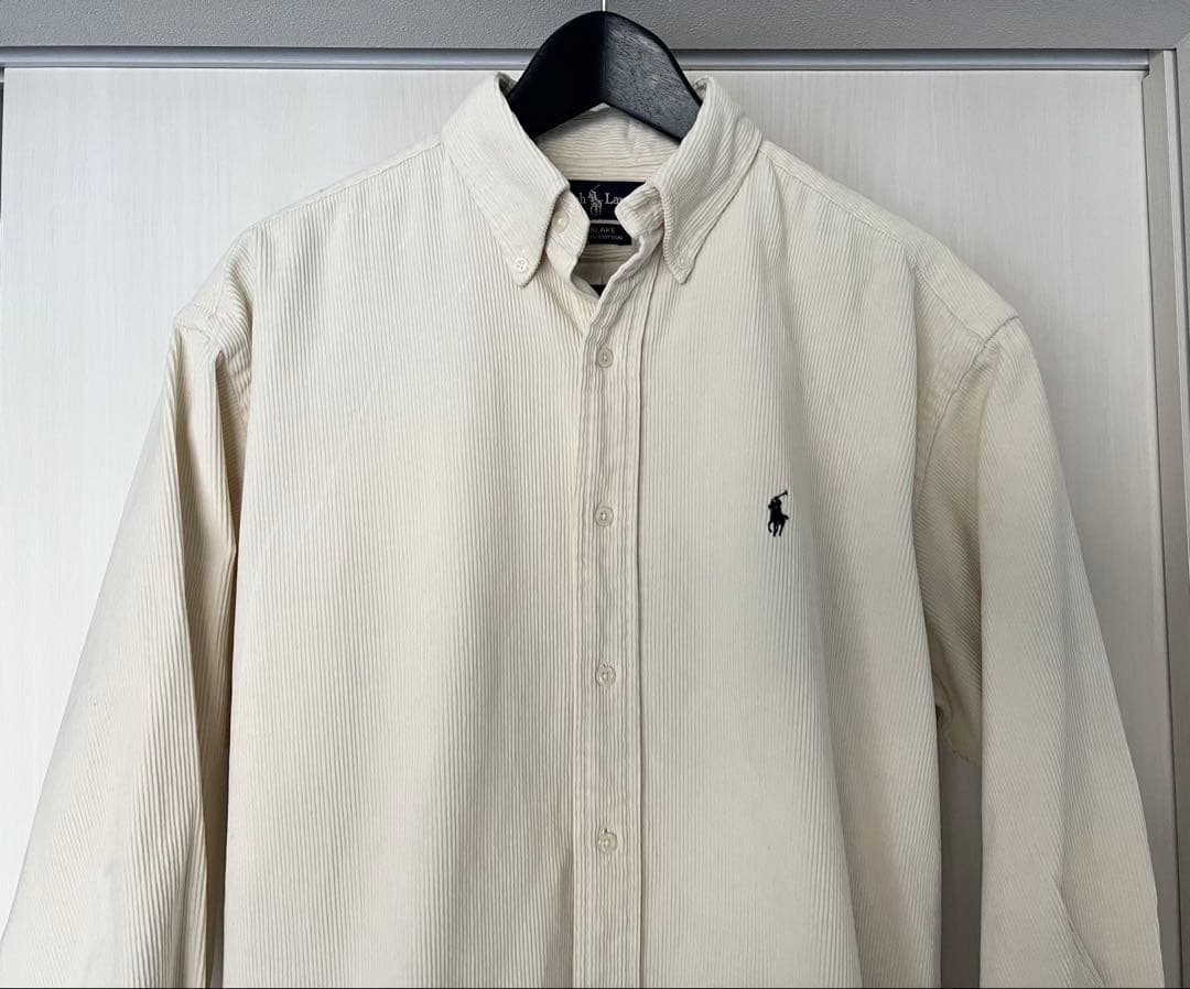 Ralph Lauren BRAKE アイボリー コーデュロイ 長袖シャツ