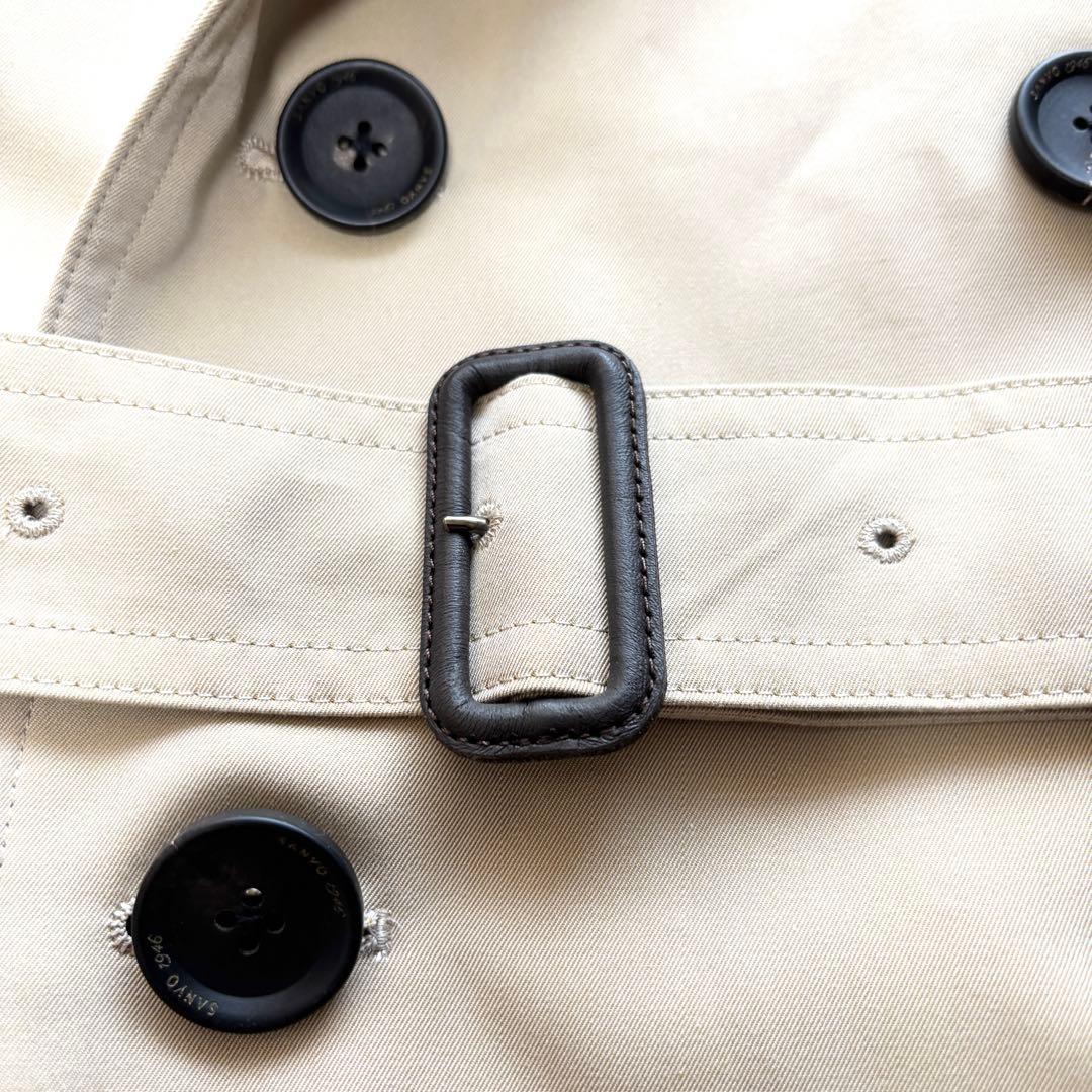 極美品 サンヨー 100年コート スタンダード ロング丈 ライナー ベージュ M