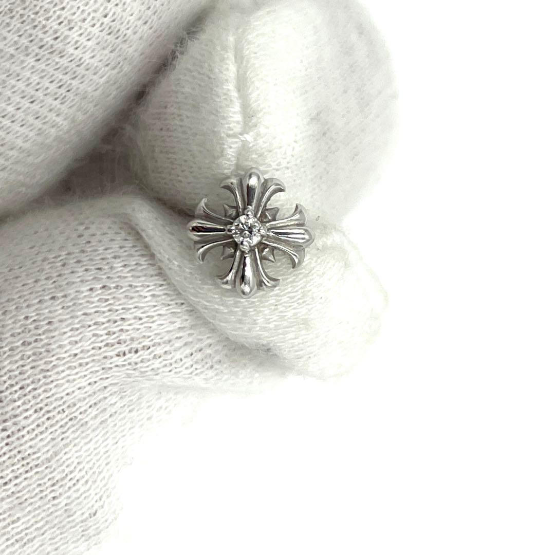 【新品同様】アバランチ ピアス ダイヤモンド 10K ホワイトゴールド 0.7g