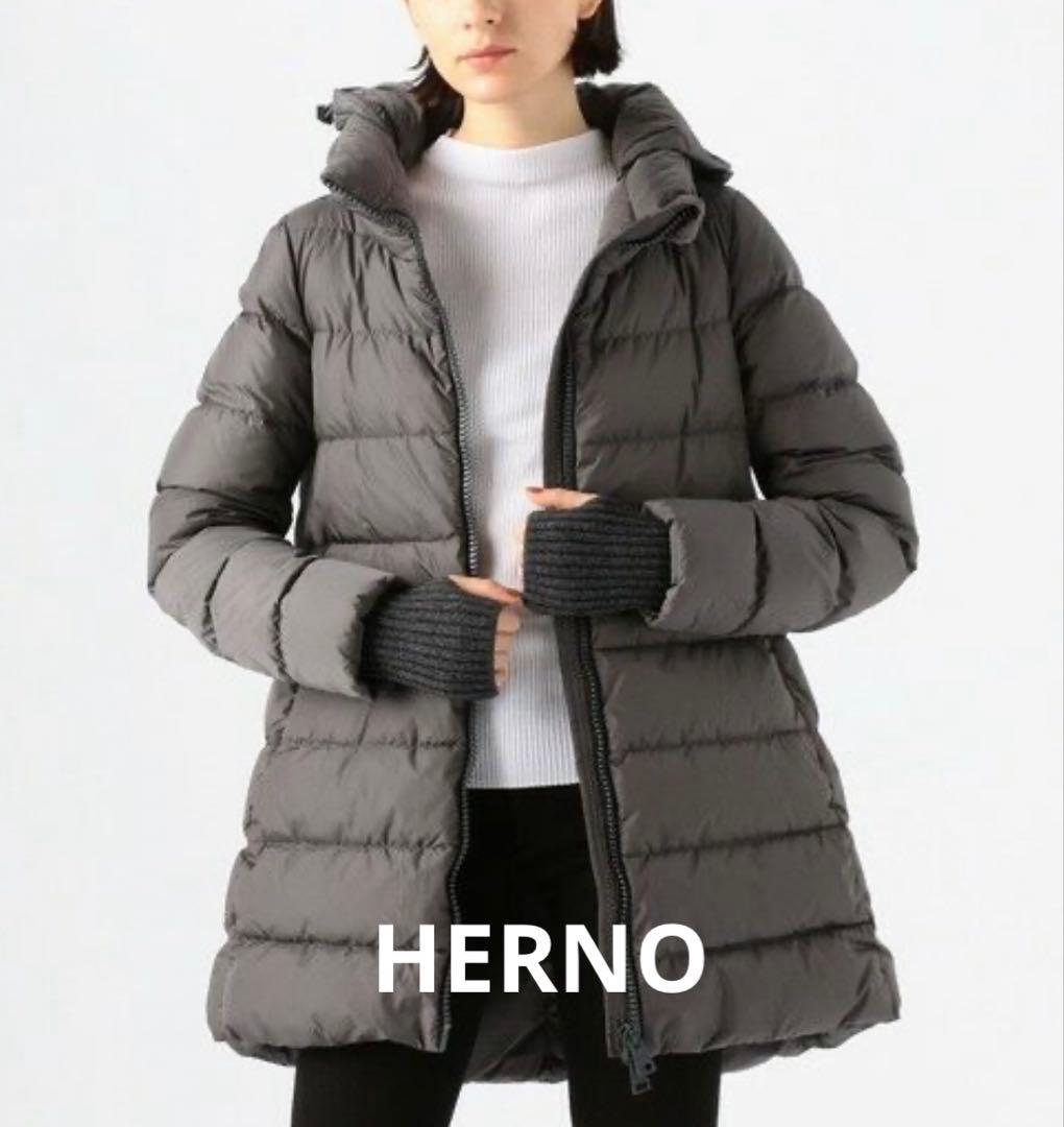 【別注】HERNO×TOMORROWLAND ダウンコート　40
