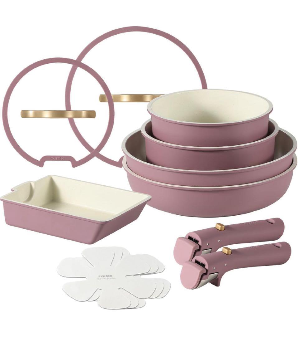 CAROTE カローテ フライパン セット12点 鍋セット IH ガス火対応