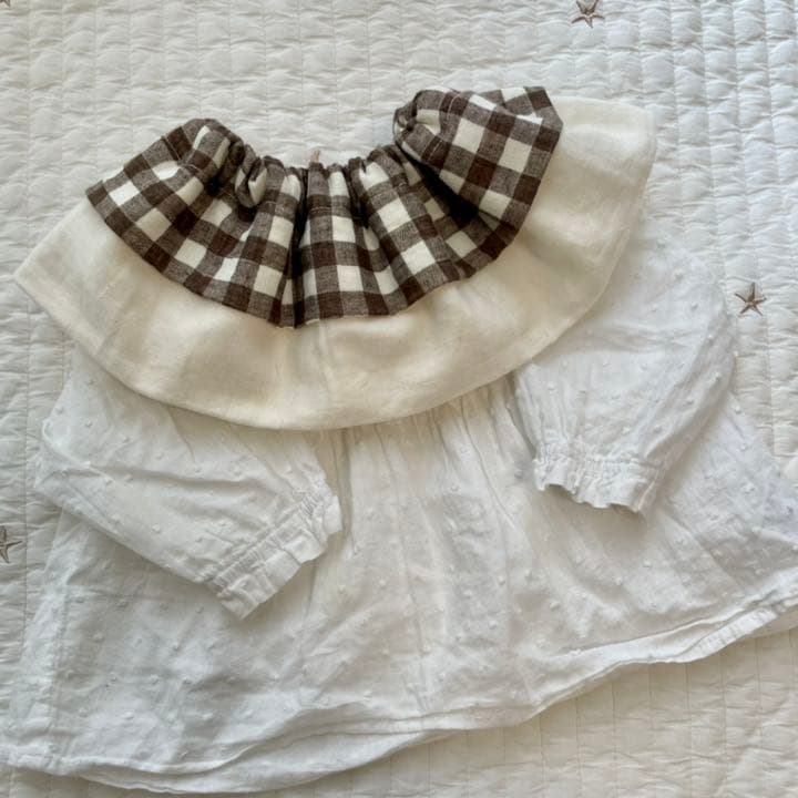 【一点限り】フリルスタイ＊°ブラウンチェック柄