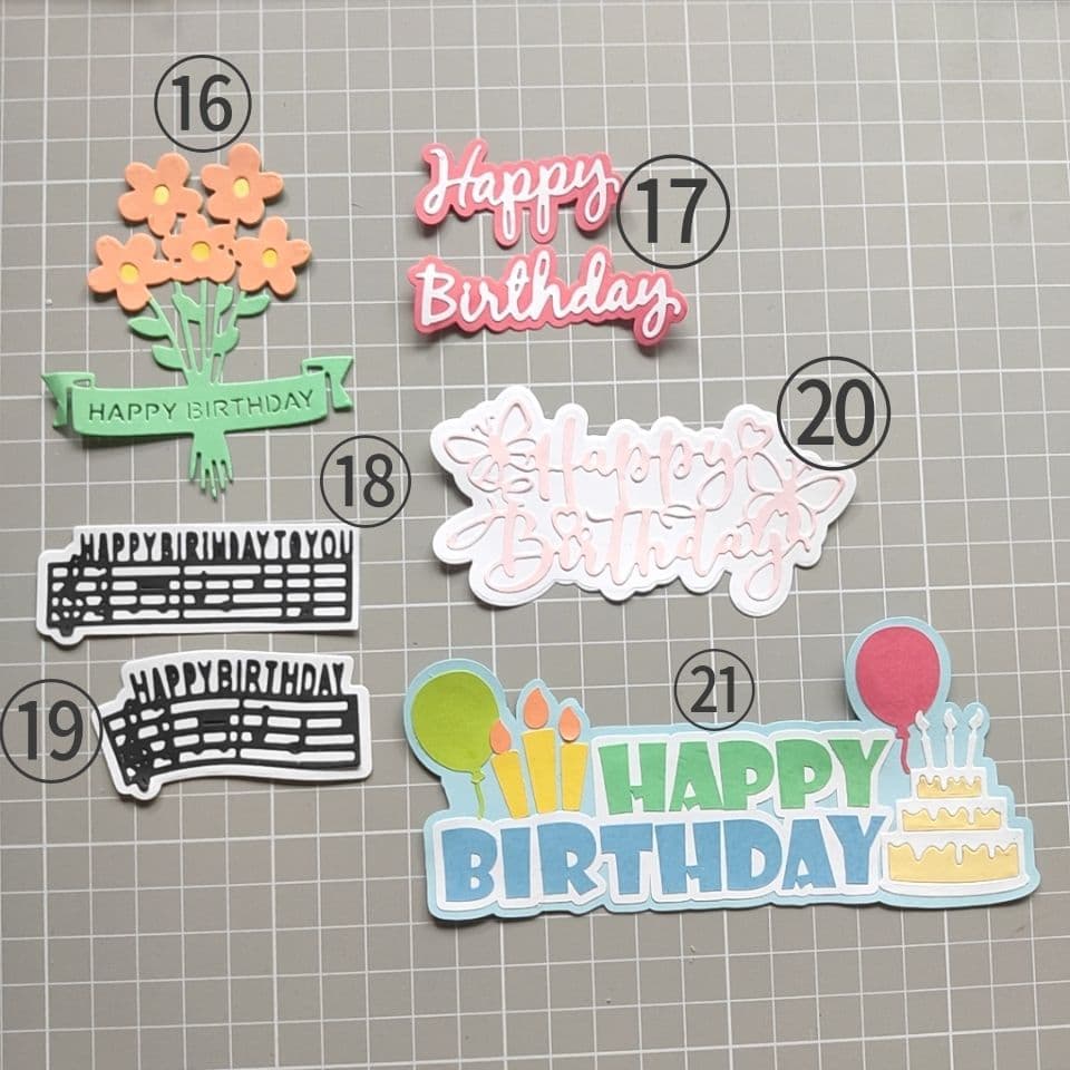 オーダー専用 happy birthday お誕生日のダイカット クラフト