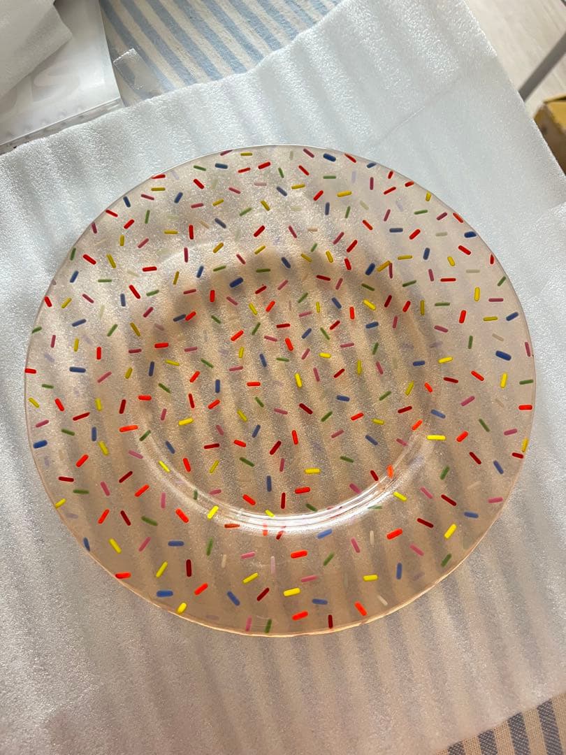 天気雨 ガラス　20cmガラスプレート