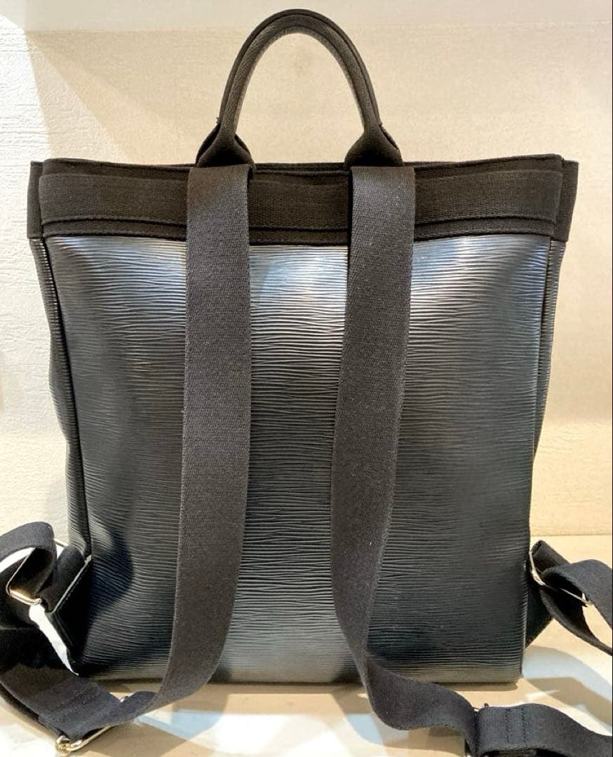 【美品】TOPKAPI リプル ハンドル付 リュック　黒