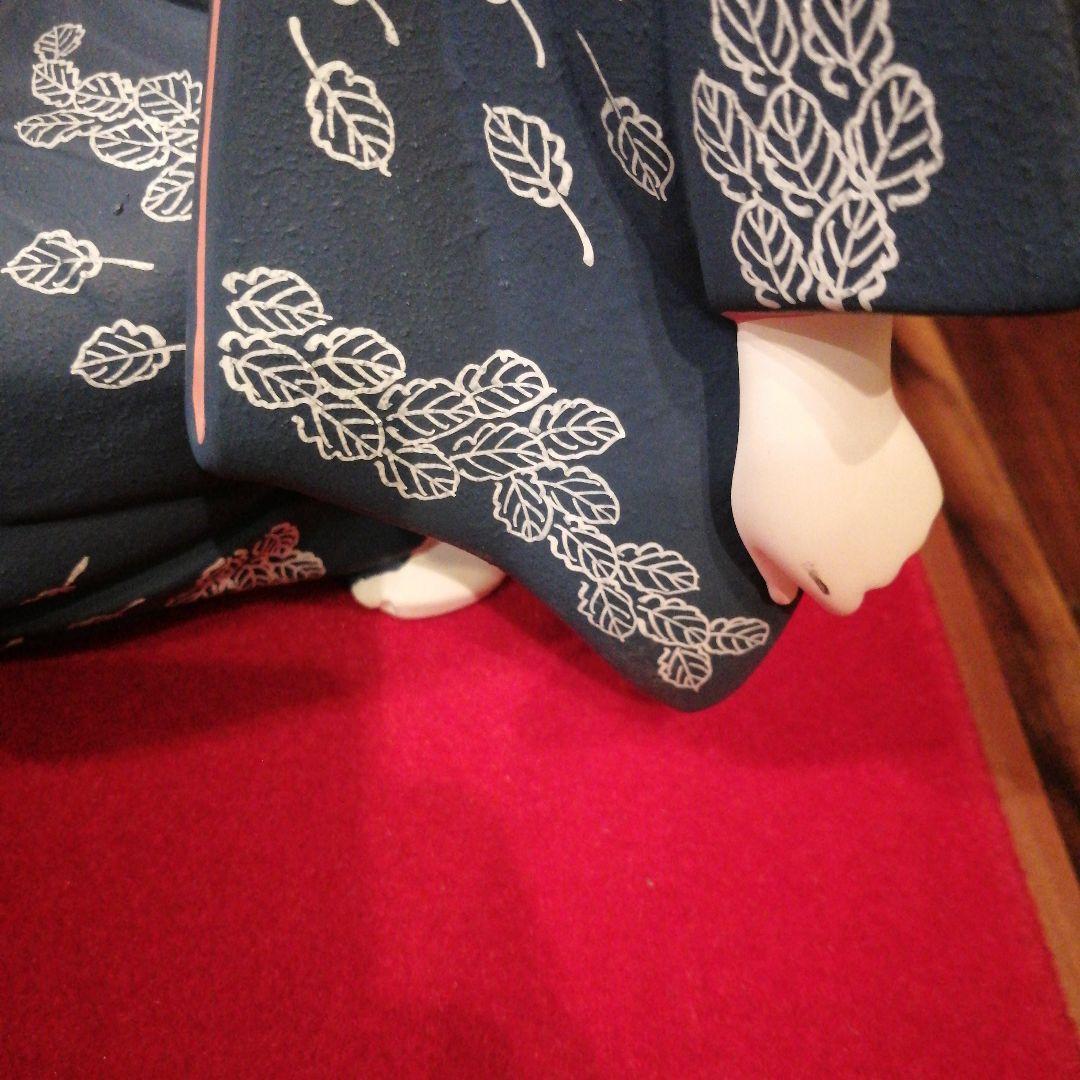 博多人形　 藍染の女 冨己子作