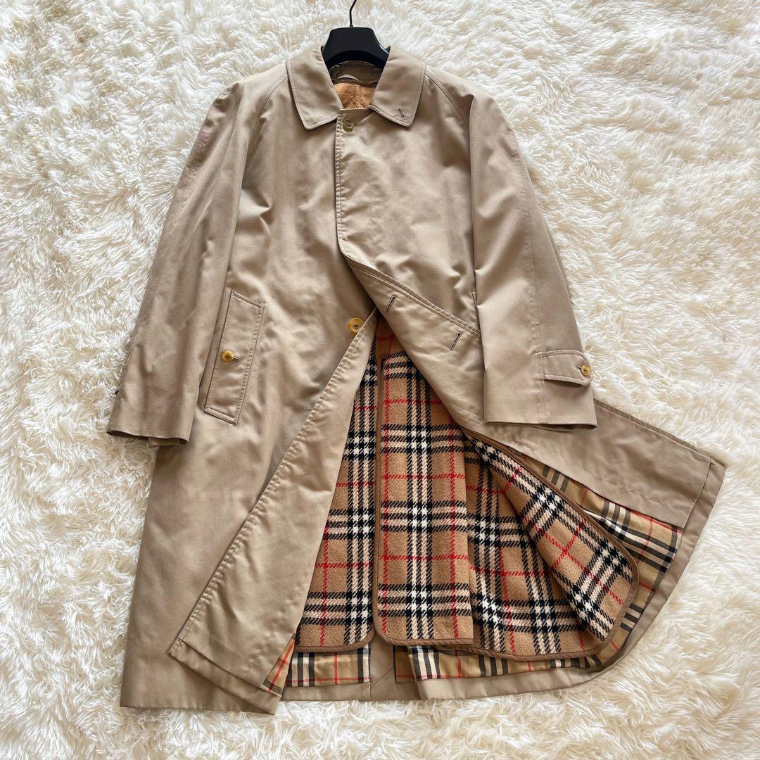バーバリー　英国製　ハロッズコラボ　ステンカラーコート　ライナー付き