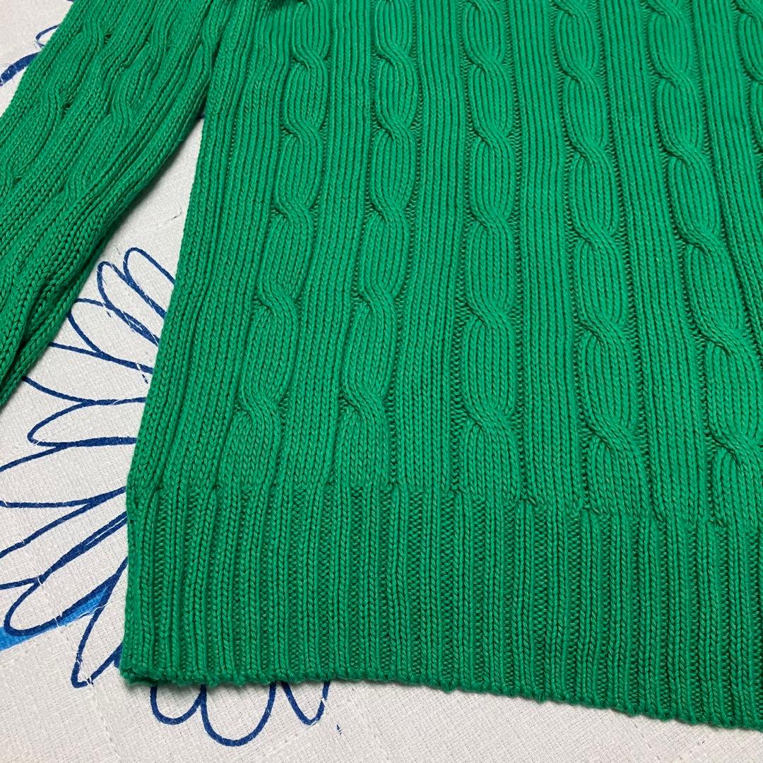 【希少】近年モデル　ラルフローレン　ケーブル　ニット　ピマコットン　セーター