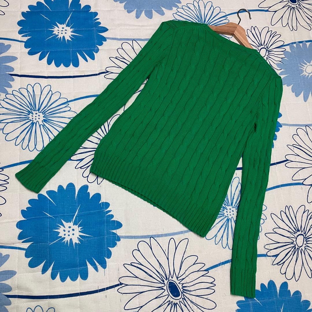 【希少】近年モデル　ラルフローレン　ケーブル　ニット　ピマコットン　セーター