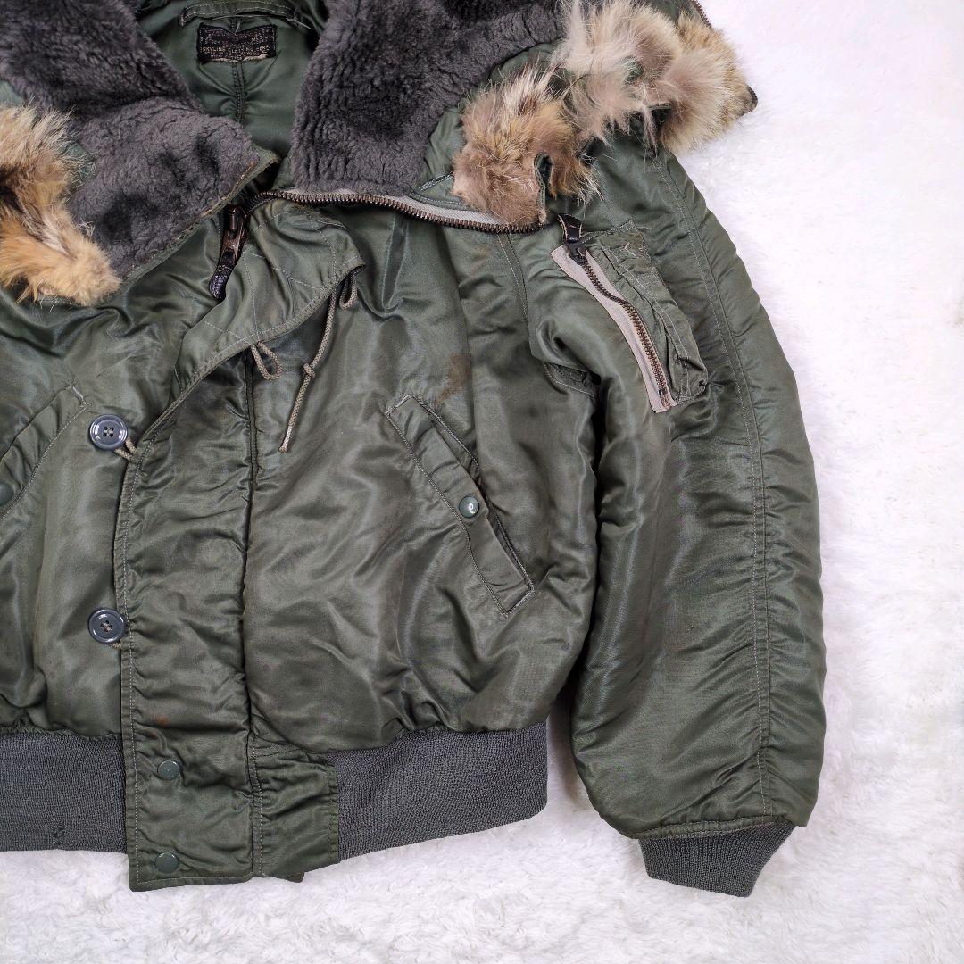 N-2B 60s フライトジャケット 実物 スカイライン社 黒タグ ミリタリー