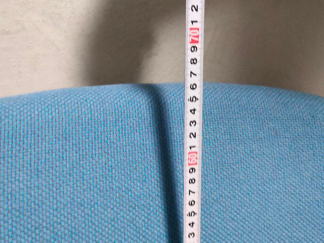 ★値下げ交渉歓迎　天童木工　低座椅子　水色　椅子　チェア　低座イス　Tendo