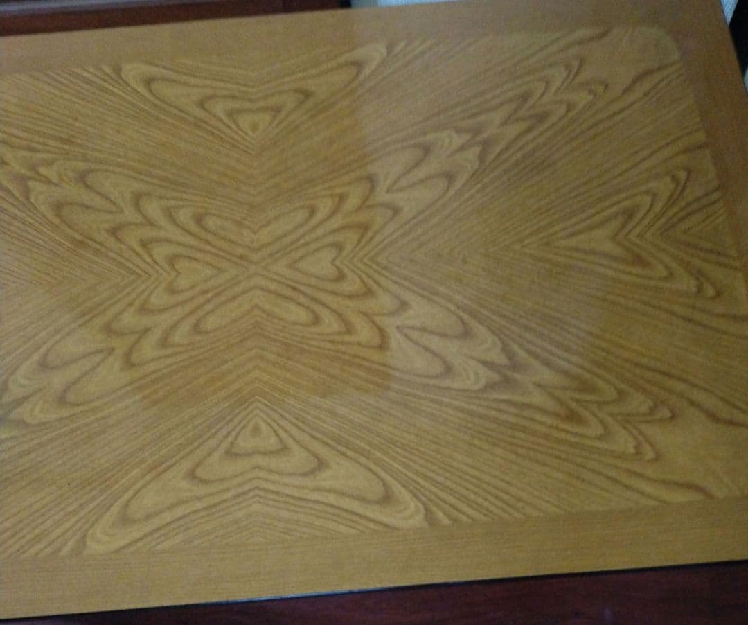 昭和レトロ　ヴィンテージ　アンティーク　折りたたみテーブル　木目調